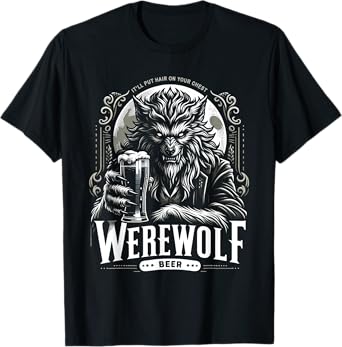 Funny Beer Brand Parody Werewolf Beer T-Shirt
