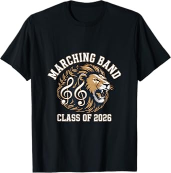 Lion Marching Band Lion Class of 2026 T-Shirt