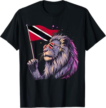Trinidad And Tobago Lion Trinidadian Pride Tobagonian Roots T-Shirt