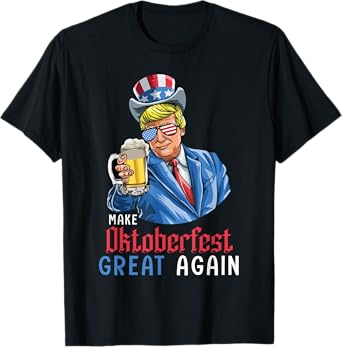 Trump Lederhosen German Drink Make Oktoberfest Great Again T-Shirt