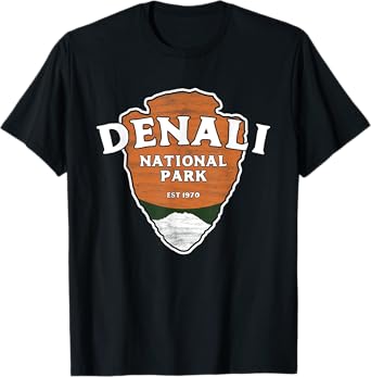 Denali National Park Classic Style Arrowhead Sign T-Shirt