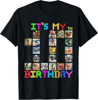 It's My 10th Birthday Funny Italian Brainrot Meme Boys Girls T-Shirt