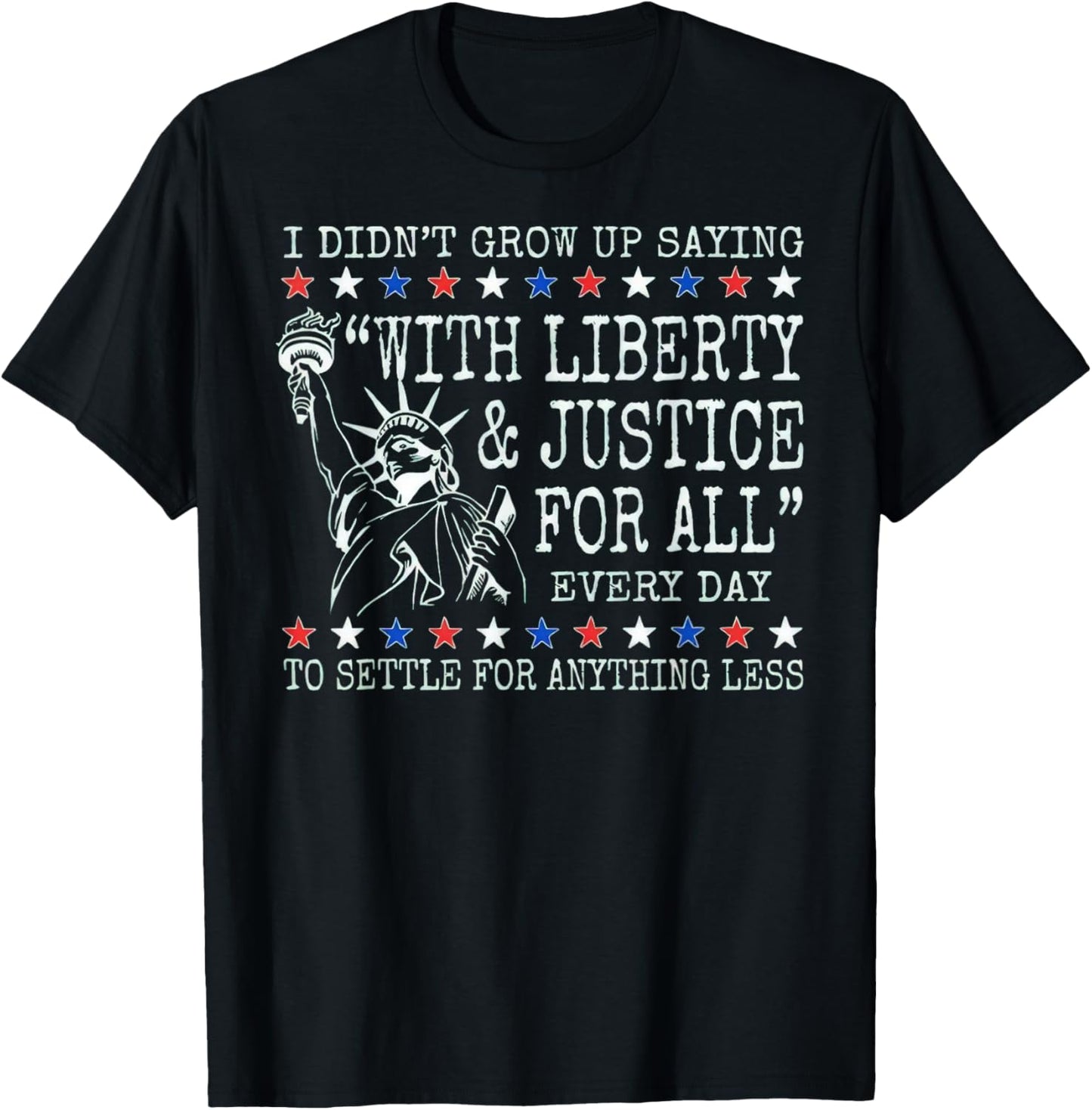 Liberty And Justice For All 4th Of-july Teacher Retro T-shirt