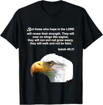 Eagle Bible Verse Isaiah 40 31 Christian T-Shirt