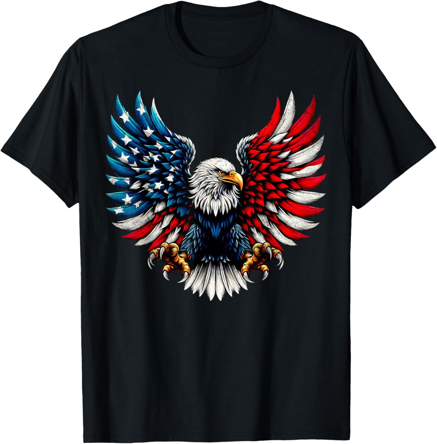 American Flag Bald Eagle Patriotic 4th Of July Gifts T-shirt