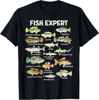 Fish Expert Graphic Men Toddler Boys Fishing Apparel Kids T-Shirt