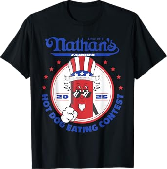 Nathan’s Famous Hot Dog Eating Contest 2025 Funny T-Shirt