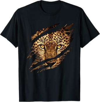 Cheetah Tiger Leopard Face Lion Cat for Men Women Kids T-Shirt