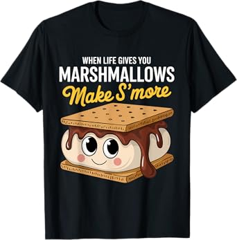 Life Gives You Marshmallows Camping Smores Kawaii S'mores T-Shirt