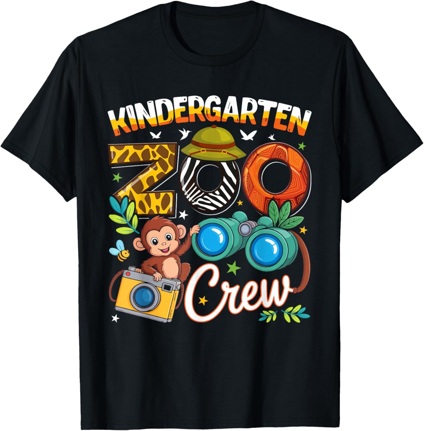 Kindergarten Zoo Field Trip Squad Matching Teacher Kids T-shirt by TeeBrew