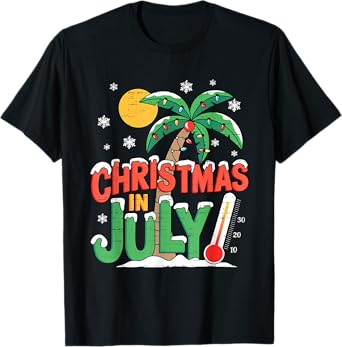 Christmas In July Summer Xmas Beach Vacation Men Women Kids T-Shirt