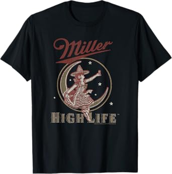Coors Miller High Life Vintage Moon Logo T-Shirt