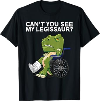 Funny Broken Leg Art For Men Women Kids Boys Foot Get Well T-Shirt