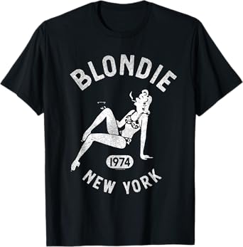 Blondie 1974 New York Pin Up Girl Vintage Band T-Shirt