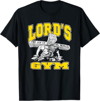 Lords Gym - Lord's The Sin of World Jesus T-Shirt