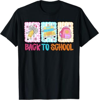 Coquette Pencil Bow School Bus Driver Funny Back To School T-Shirt