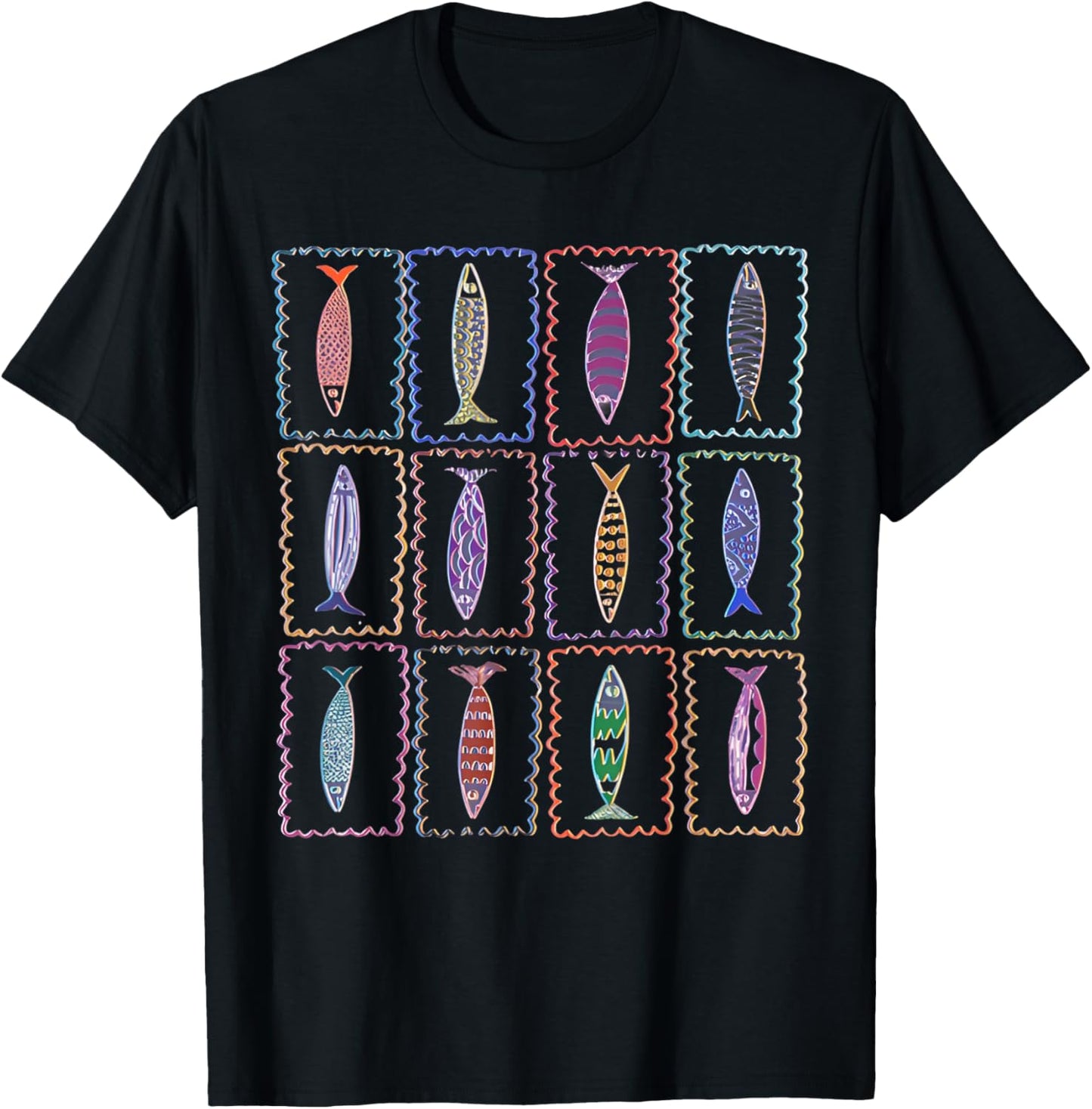 Sardines Tin Fish 90s Tomato Girl Summer Coastal Fisherman T-Shirt