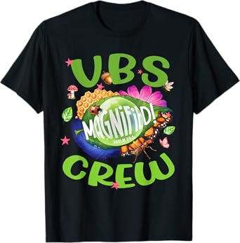 VBS Crew Magnified Psalm 34:3 Christian Bug Summer Faith T-Shirt