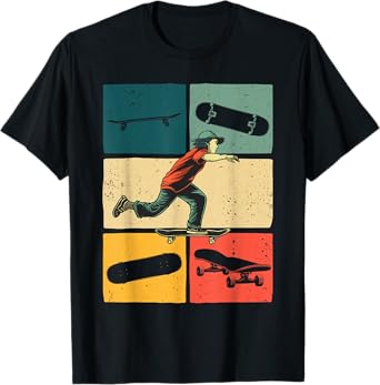 Best Skateboarder Art For Men Women Skateboard Skateboarding T-Shirt