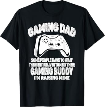 Gamer Father's Day Funny Video Games Gaming Dad From Son T-Shirt