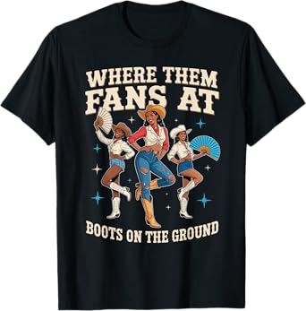 Retro boots on the ground where them fans at T-Shirt T-Shirt