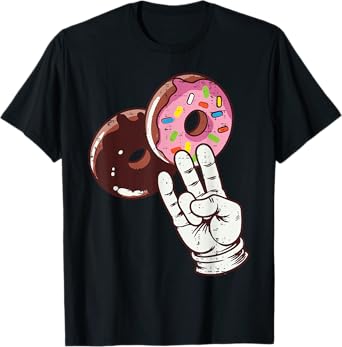 2 Pink Donut Funny Inappropriate Adult Humor Joke Men Women T-Shirt