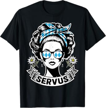 Servus October Celebration Party Woman Funny Design T-Shirt