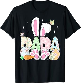 Easter Bunny Dada Spring Eggs Hunting Family Matching Easter T-Shirt