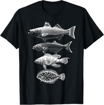 Cape Cod Buzzards Bay Fishing Slam Striper Bluefish Bass T-Shirt