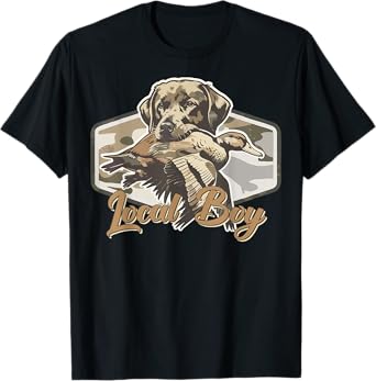 Local Boy Hunting Dog Camo Southern Country Pride Vintage T-Shirt