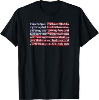 American Flag Christian Scripture 2 Chronicles 7:14 T-shirt T-Shirt