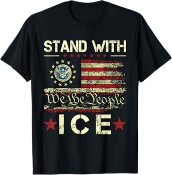 I Support ICE - Vintage ICE Enjoy Deportation T-Shirt