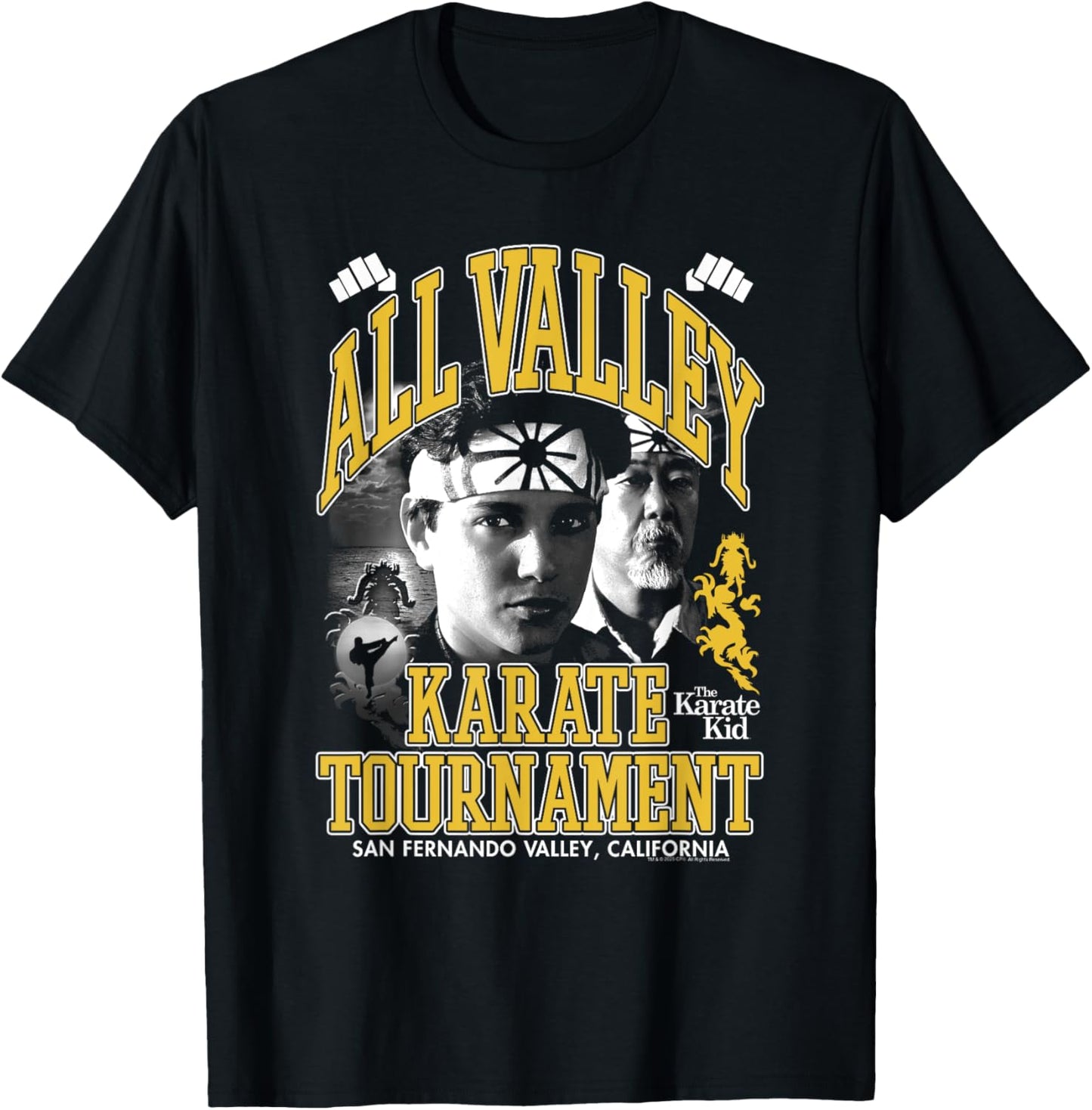 The Karate Kid All Valley Karate Tournament Retro Movie T-Shirt