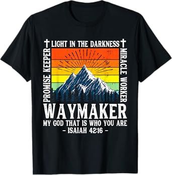 Waymaker Miracle Worker Promise Keeper Shirt Christian T-Shirt
