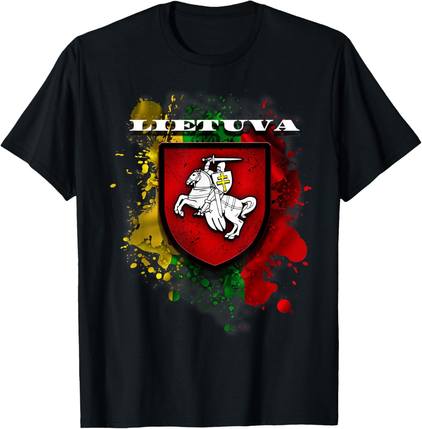 Lithuania Gift National Attributes Flag And Vytis T-Shirt