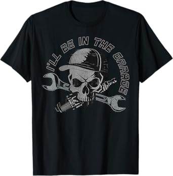 I'll Be Garage Mechanic Dad Joke Handyman Grandpa Fun T-Shirt