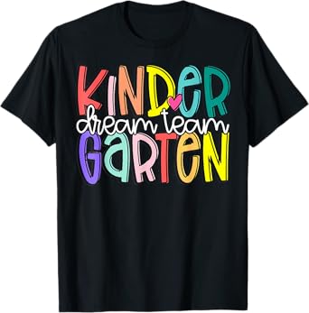 Retro Kindergarten Dream Team Back To School Teacher Kids T-Shirt