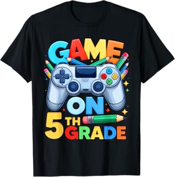 Game On 5th Grade Boys Kids Team Fifth Grade Back To School T-Shirt