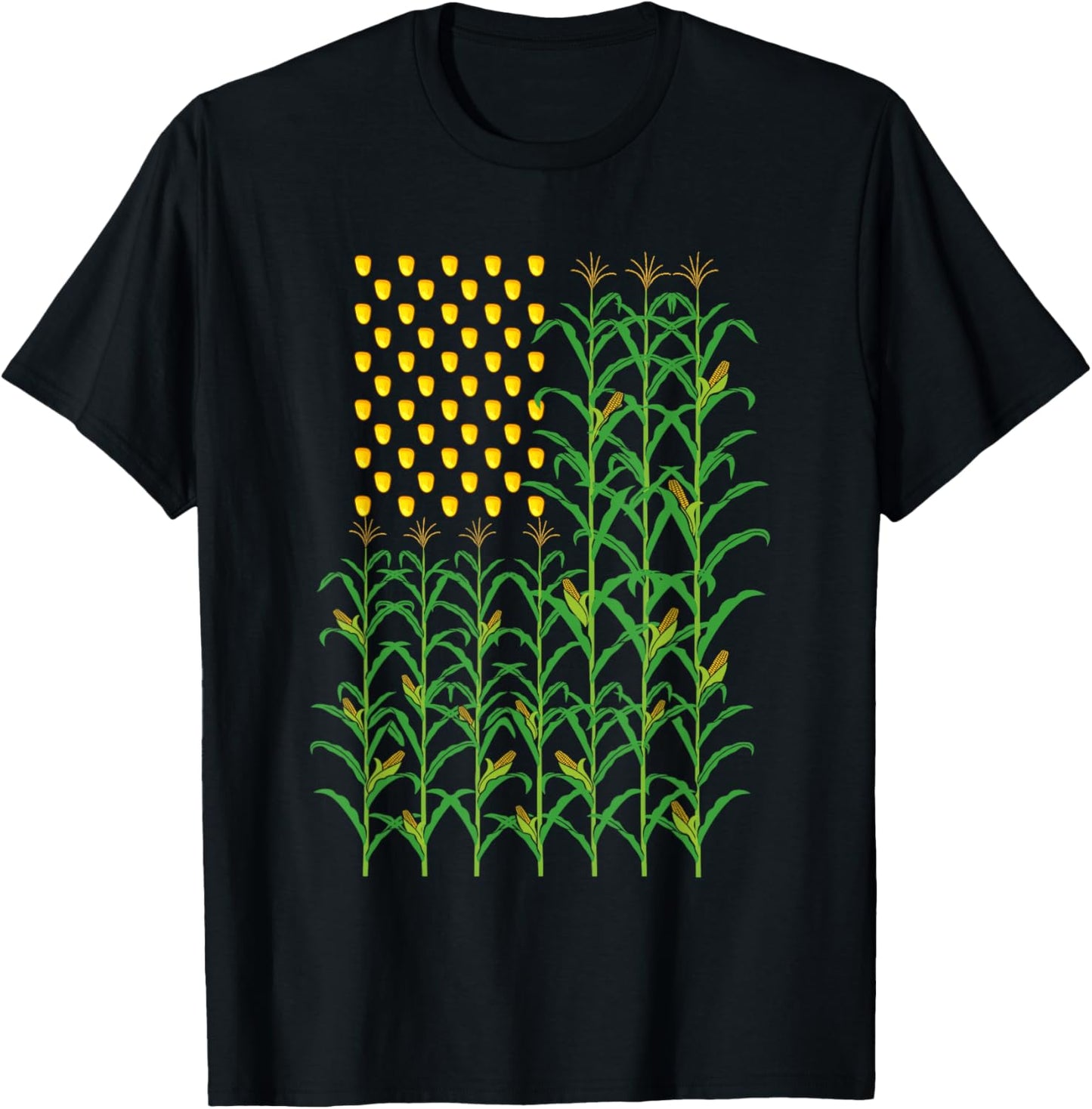 American Flag Crop Farmers Farm Farming 4th Of July Usa Flag T-shirt