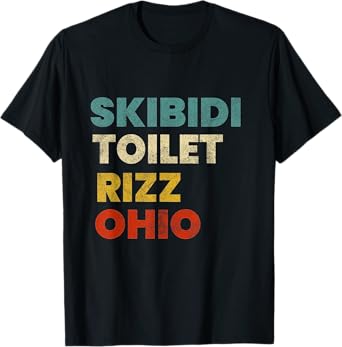 Skibidi Toilet Rizz Ohio T-Shirt