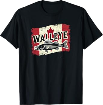 Canadian Walleye Fishing T-Shirt