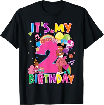 Baby Girl 2nd Birthday Party Pink Doll Family Decorations T-Shirt