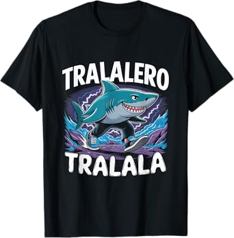 Shark Tralalero Tralala Trendy Italian Brainrot Meme Funny T-Shirt