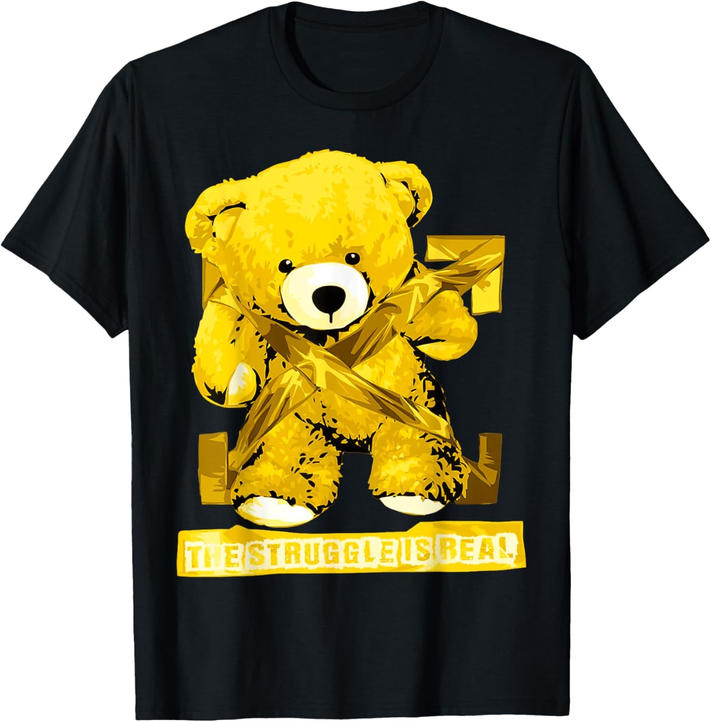 Retro Thunder Yellow 4s Black White Color Match T-Shirt
