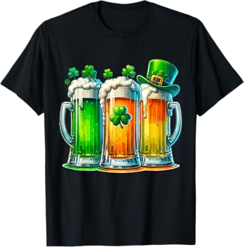 Irish Beer Ireland Flag St. Patrick's Day T-Shirt