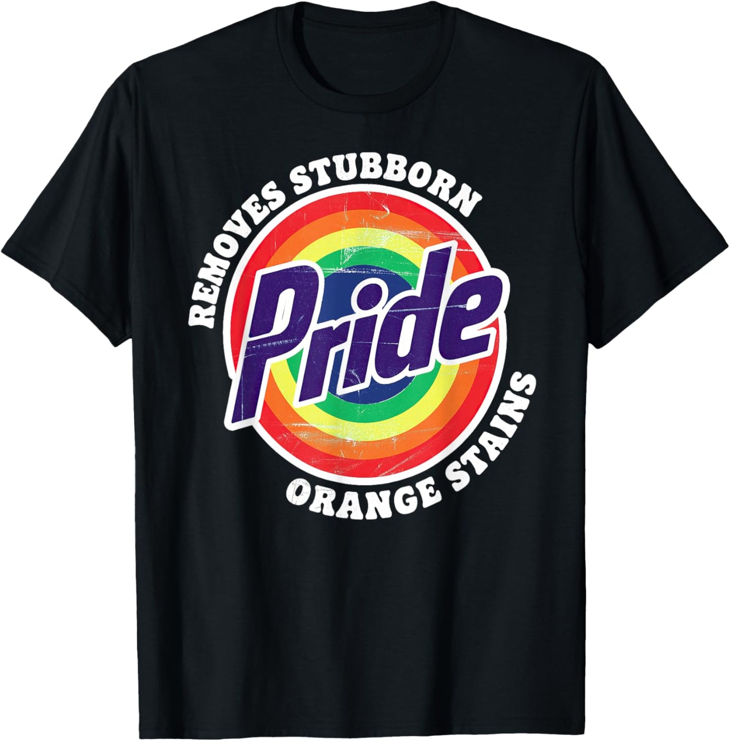 Resist Remove Stubborn Orange Stains Pride Month LGBTQ T-Shirt