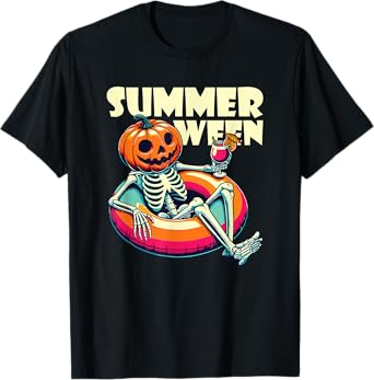 Happy Summerween Summer Halloween Ghost T-Shirt