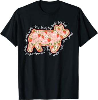 Pig Strawberry Stock Show Livestock Show Mom Hog Breeder T-Shirt