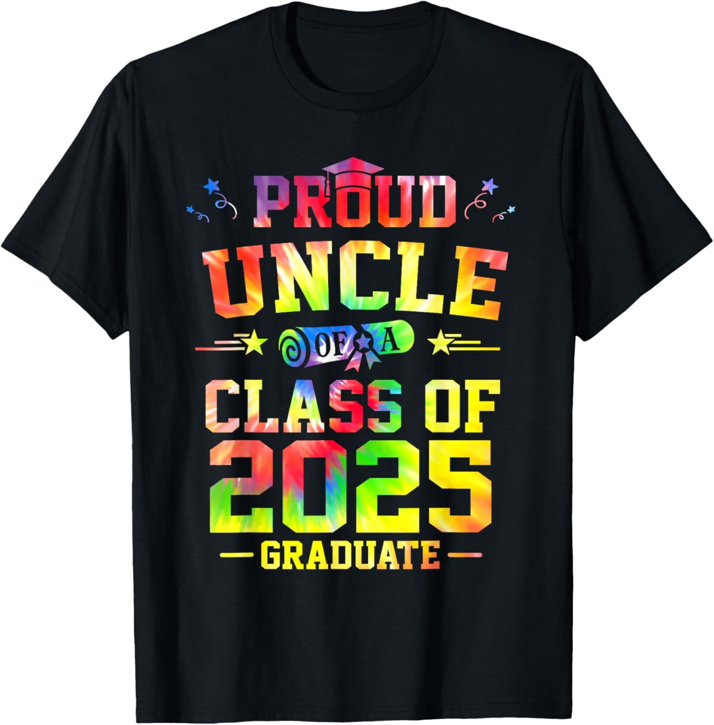 Proud UNCLE of A Class of 2025 Graduate Senior Graduation T-Shirt