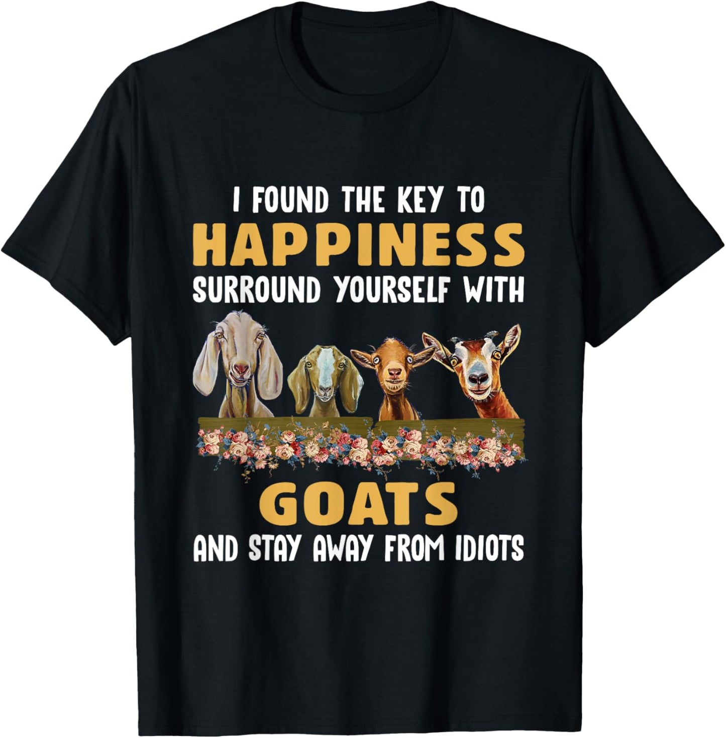 I Found The Key To Happiness Goat Lovers T-Shirt